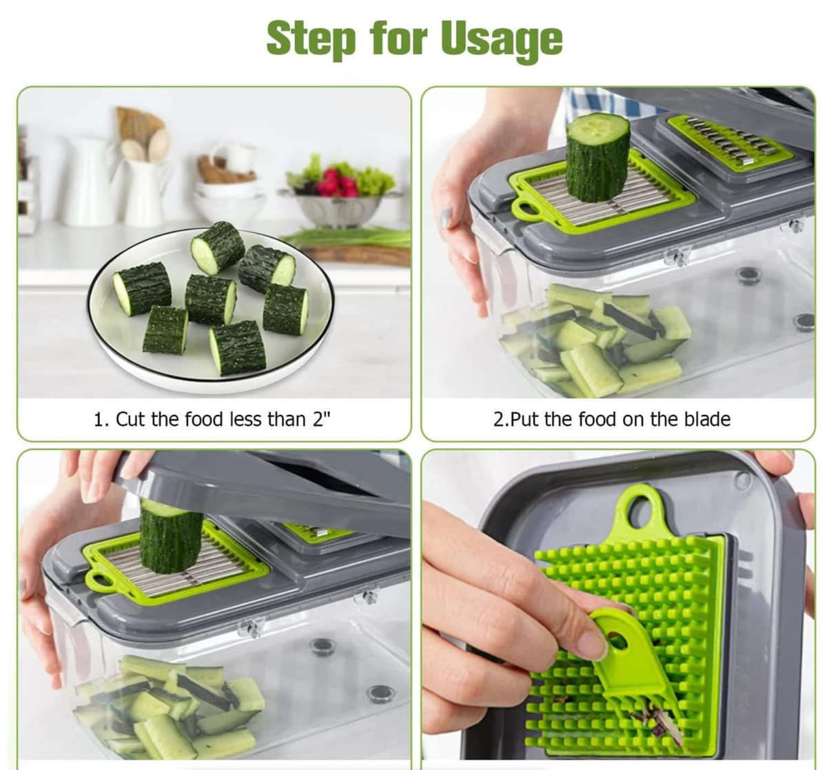 22 Pieces Multifunction Veggie and Fruit Chopper
