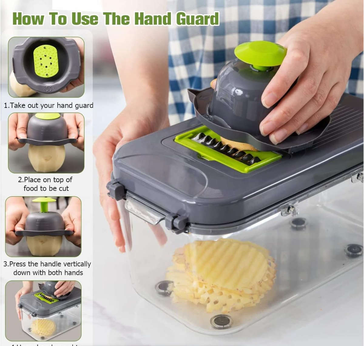 22 Pieces Multifunction Veggie and Fruit Chopper