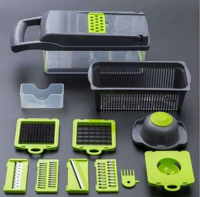 22 Pieces Multifunction Veggie and Fruit Chopper