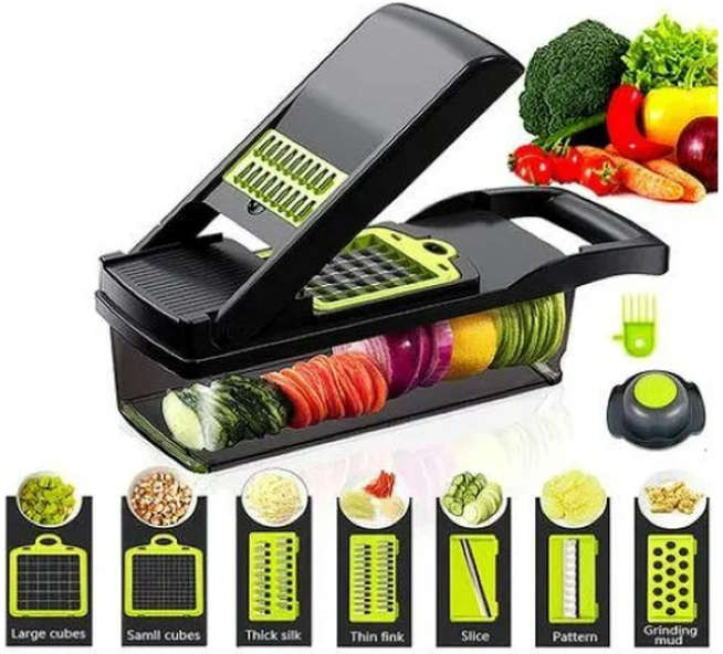 22 Pieces Multifunction Veggie and Fruit Chopper