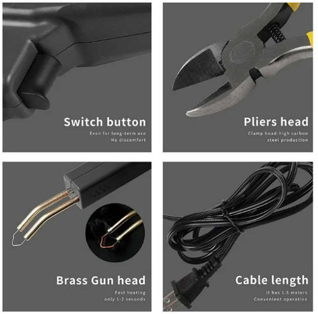 Plastic Welding Machine Pvc Repairing Welding Machine Car Bumper Repair Kit Machine Soldering Iron