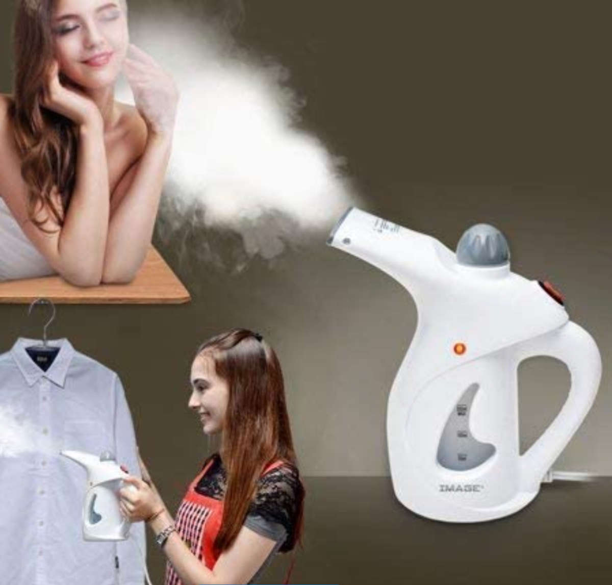 4-in-1 Handheld Facial & Garment Steamer