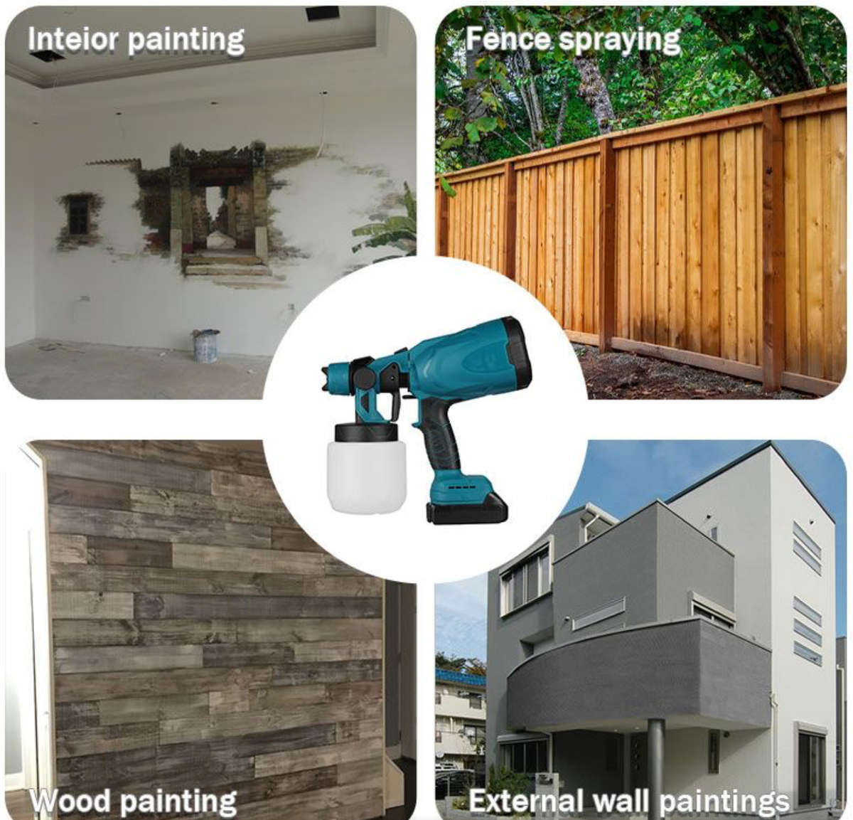 High Power Cordless Electric Spray Gun v28