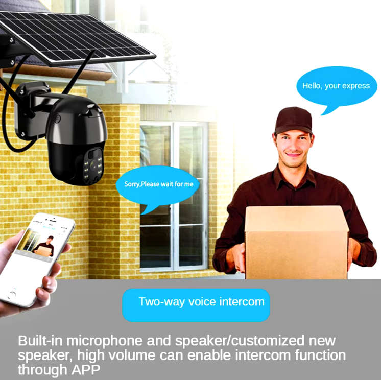 Intelligent Solar Energy Alert PTZ Camera