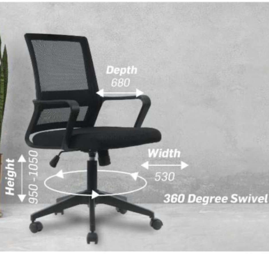 8610 Black office chair