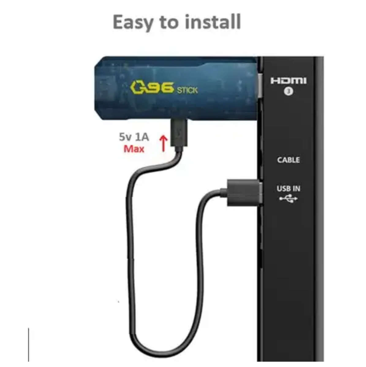 4K Ultra HD TV Stick Q96 Android Tv Stick. Android 11