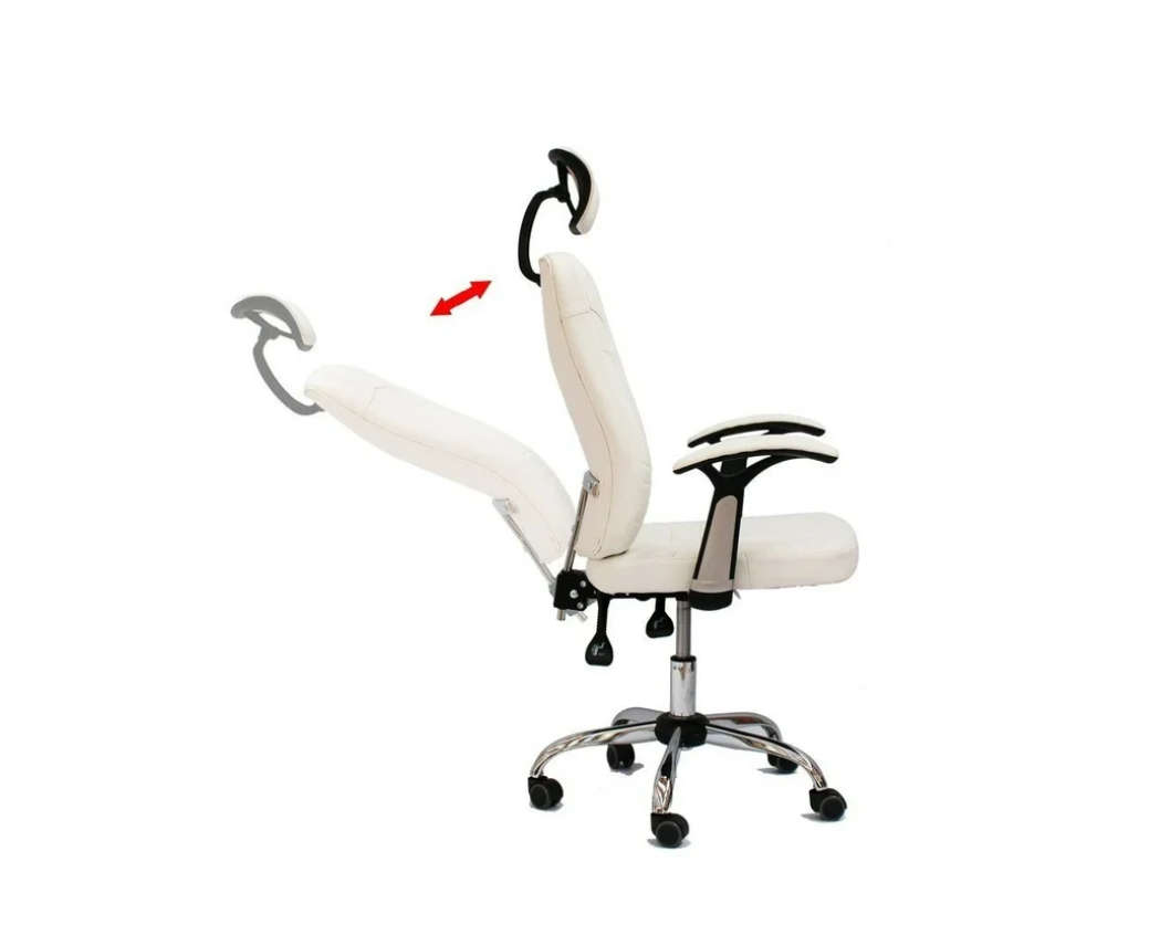 Daska 309 White Office Adjustable Arm Chair (White, SECONDHAND !!!!!!!!