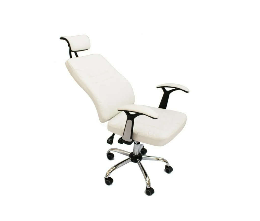 Daska 309 White Office Adjustable Arm Chair (White, SECONDHAND !!!!!!!!