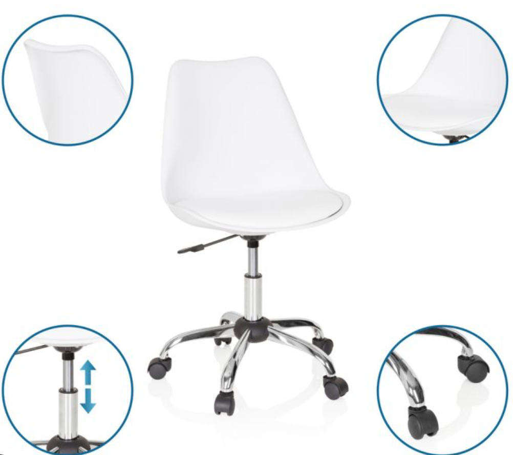 Modern Office / Typist Roller Chair with 5-star Nylon Base - Secondhand/Demo Unit!!!!!