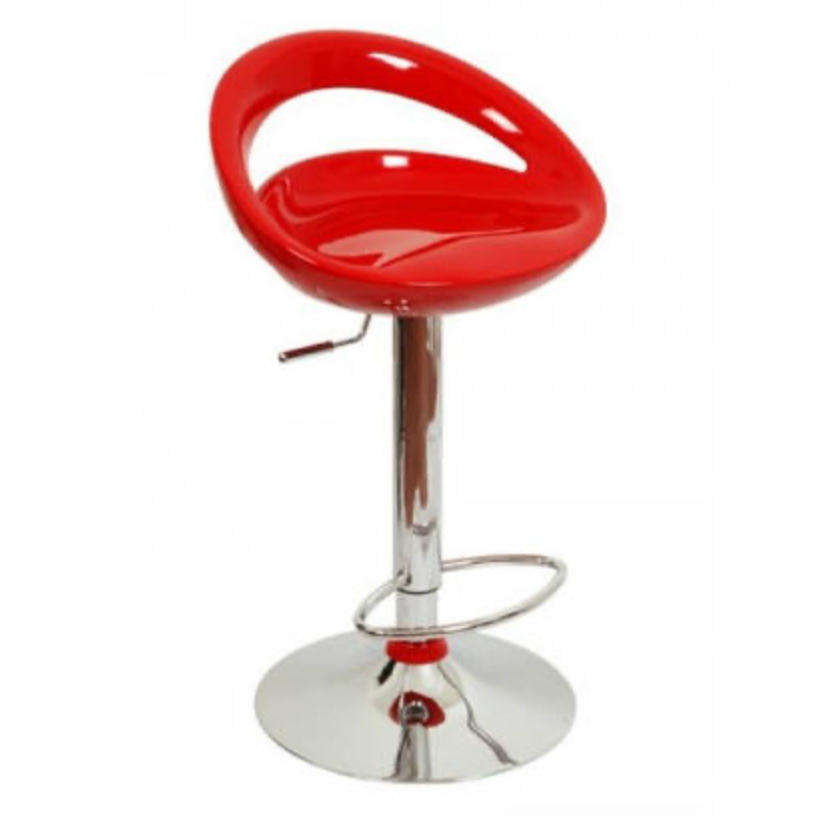Barstool - Glossy Cutout Barstool with Gear Lift - Secondhand/Demo Unit!!!!