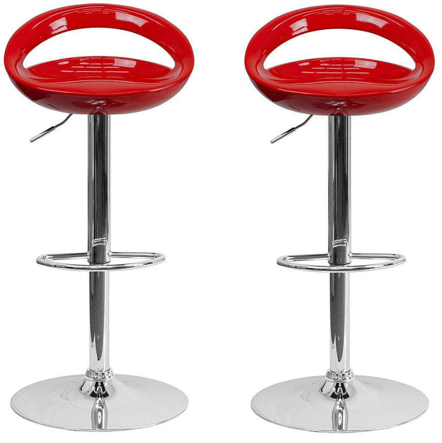 Barstool - Glossy Cutout Barstool with Gear Lift - Secondhand/Demo Unit!!!!