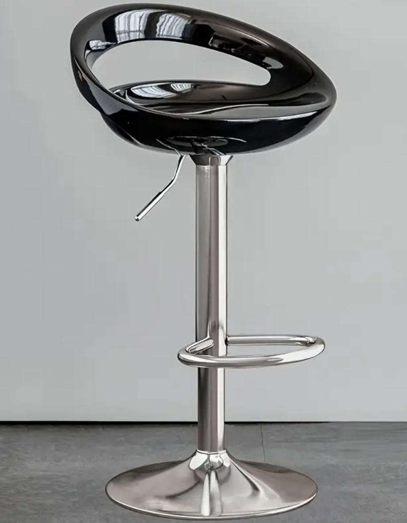 Barstool - Glossy Cutout Barstool with Gear Lift - Secondhand/Demo Unit!!!!