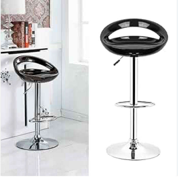 Barstool - Glossy Cutout Barstool with Gear Lift - Secondhand/Demo Unit!!!!