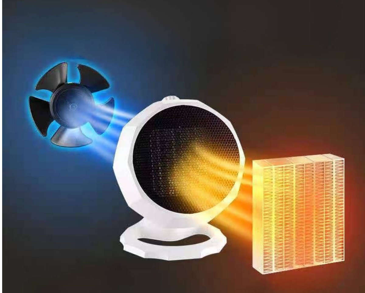 Miniature White Overheat Protection Fan Heater