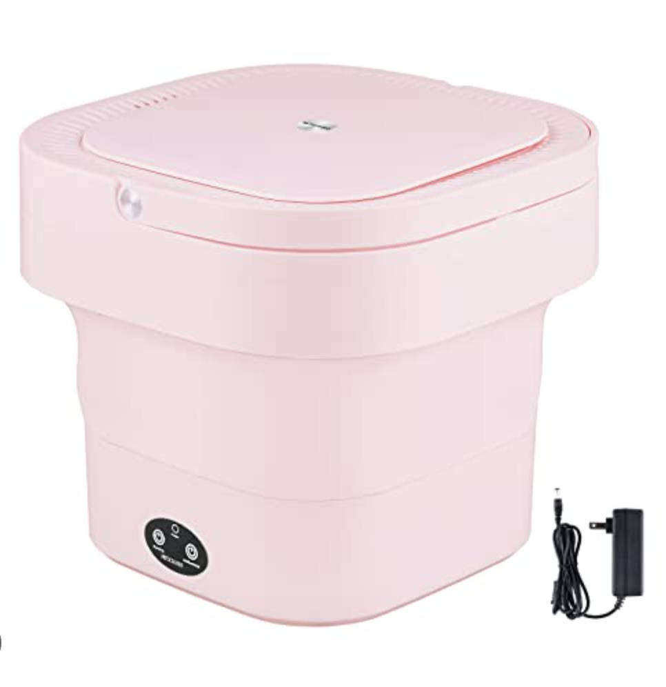 Portable Mini Washing Machine with Spin Basket