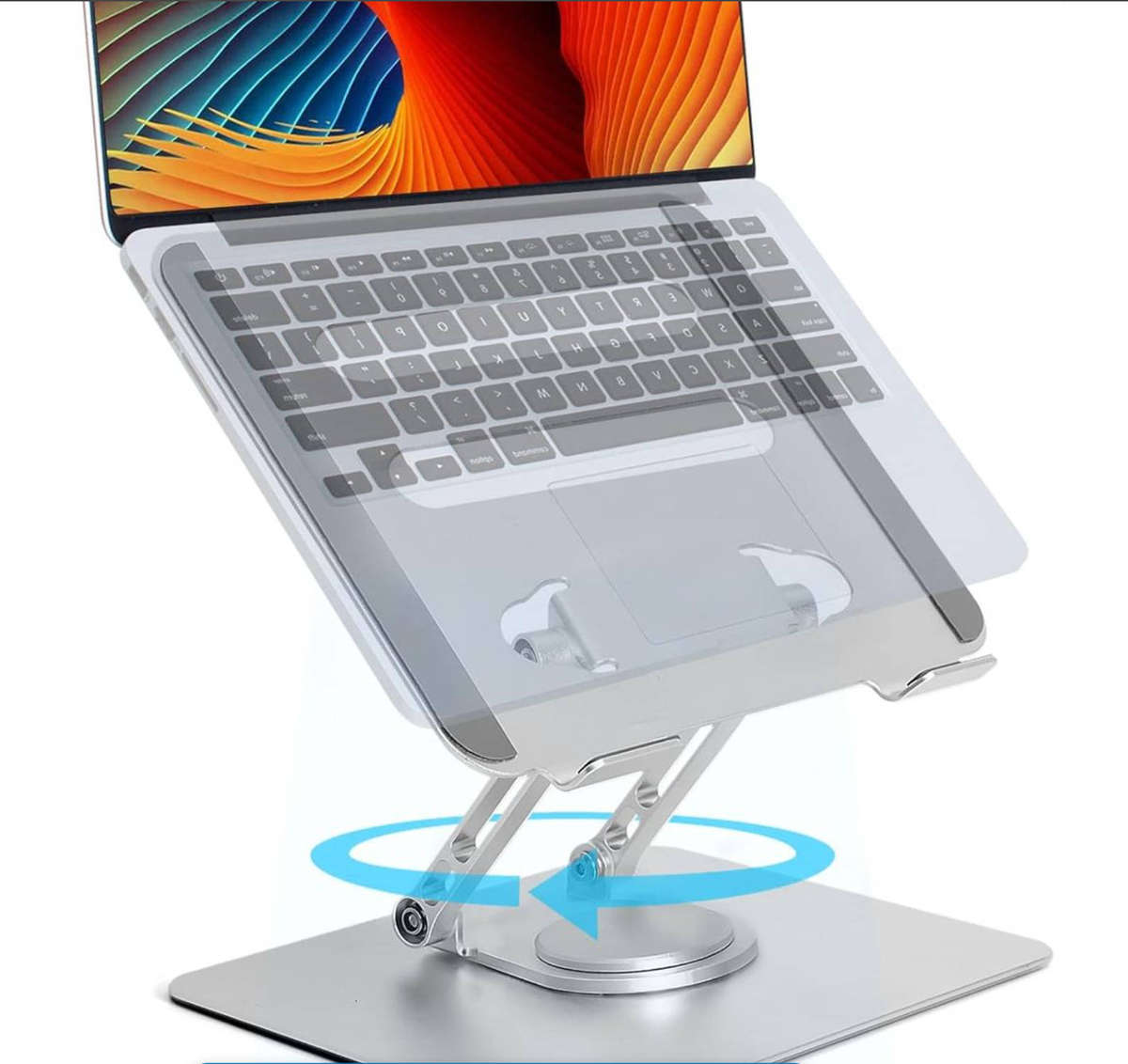 Laptop Stand 360 Swivel Adjustable - Portable Foldable Ergonomic