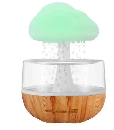 Rain Cloud Humidifier Rain Colorful Mushroom Cloud Raindrop Atmosphere Lamp Night Light