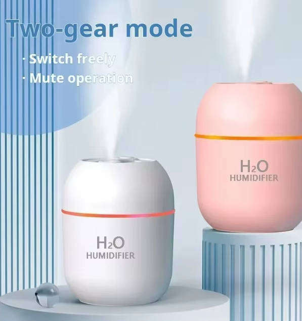 Portable Mini Humidifier, Personal Desktop Cool Mist Air Humidifiers for Baby, Travel AS-48-White