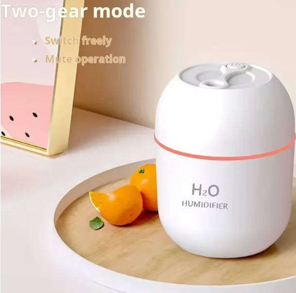 Portable Mini Humidifier, Personal Desktop Cool Mist Air Humidifiers for Baby, Travel AS-48-White