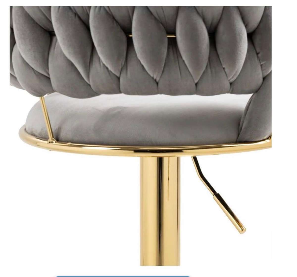 Velvet Swivel Luxury Bar Stools - HZ882 - Grey