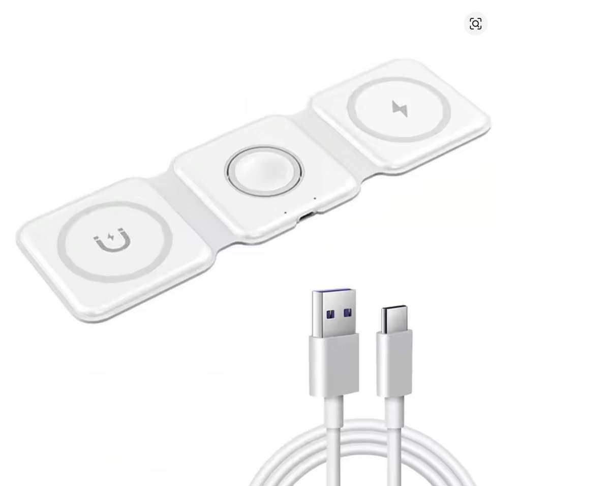 3-in-1 Magnetic Wireless Charger Pad for Apple