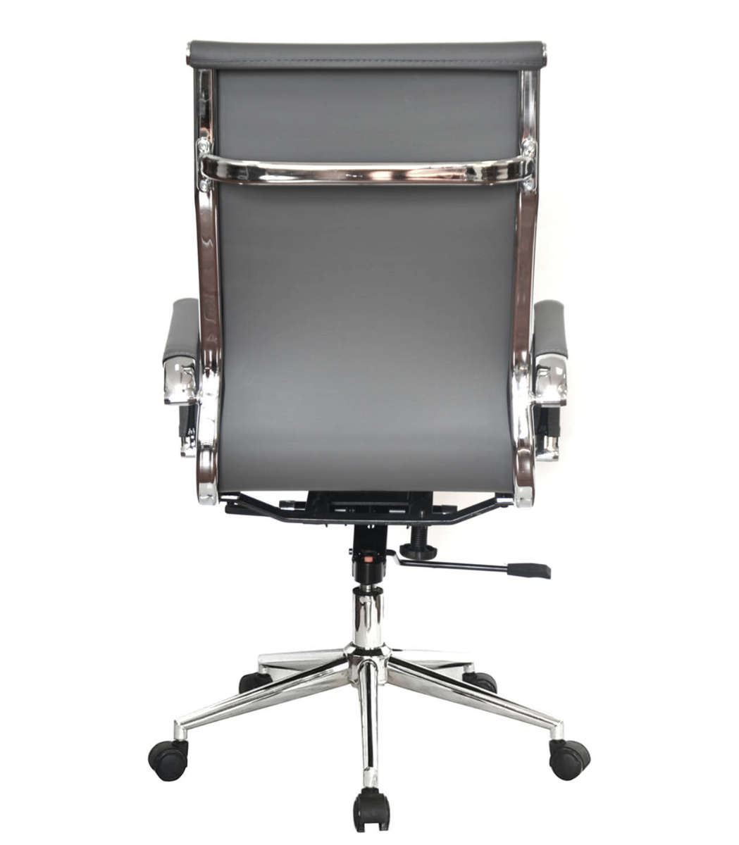 Office Chairs -PU Leather High Back Executive - Grey Colour