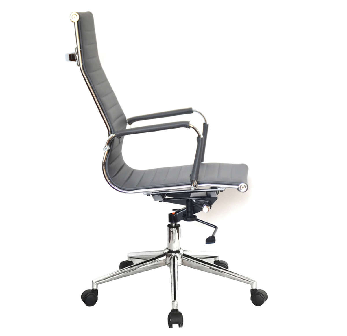Office Chairs -PU Leather High Back Executive - Grey Colour