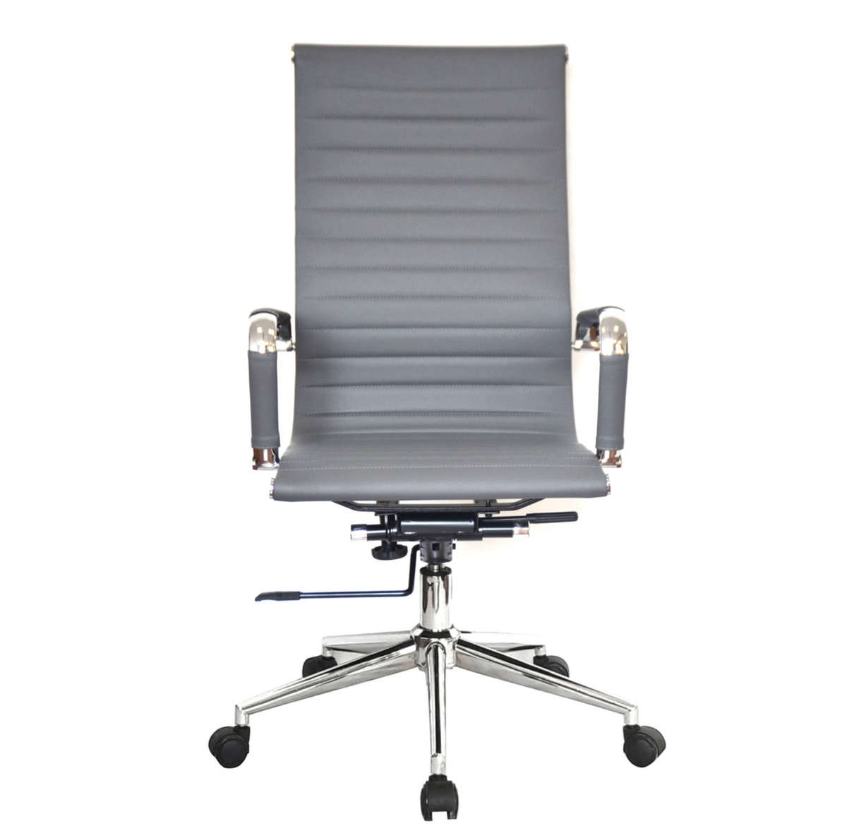 Office Chairs -PU Leather High Back Executive - Grey Colour