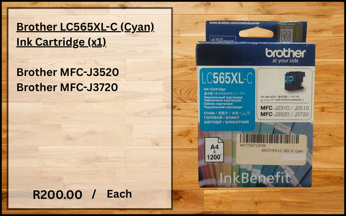 Brother LC565XL-C Cyan ink cartridge for Brother printers