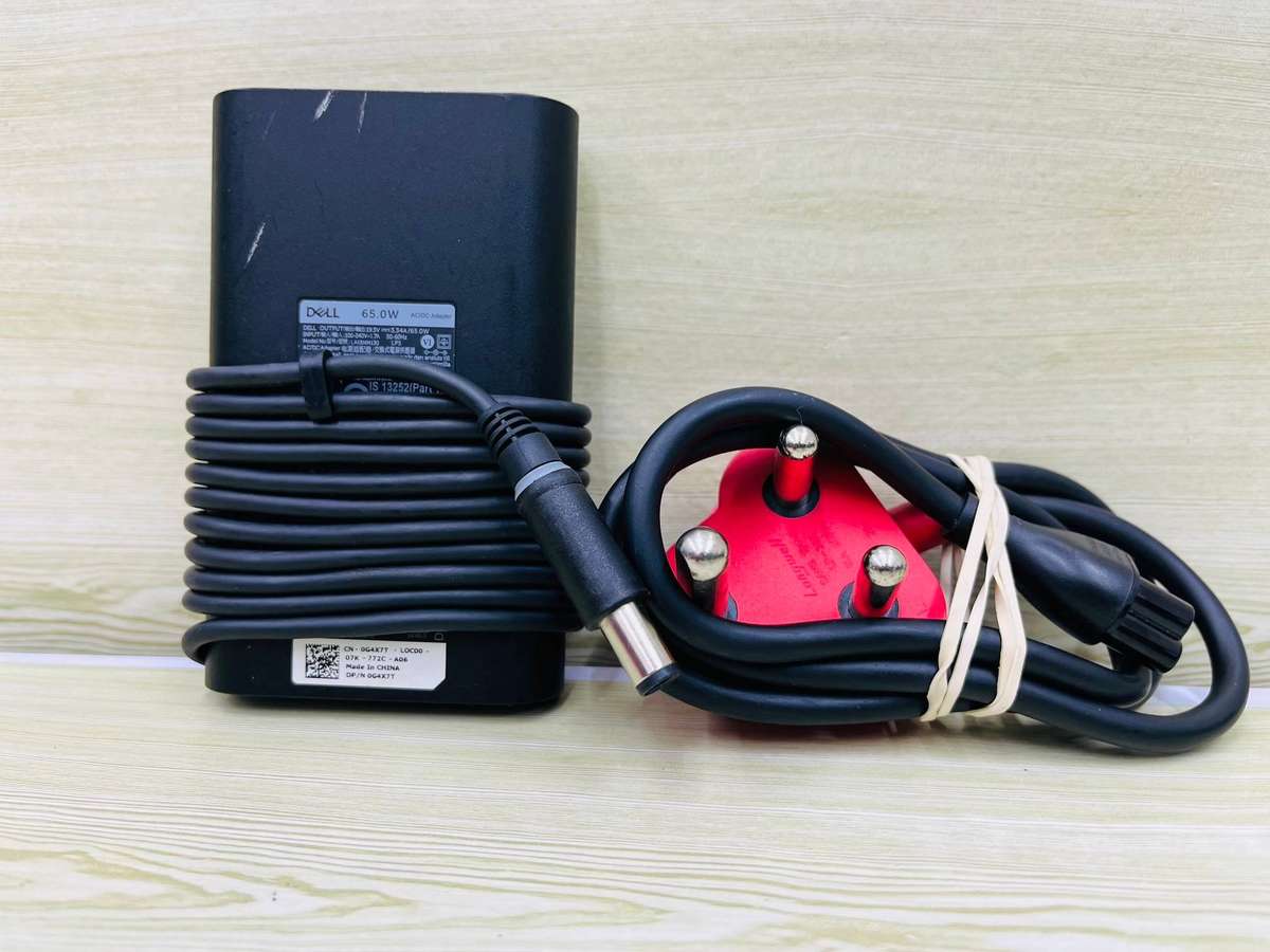DELL LAPTOP CHARGER BIG PIN, 65W, 19.5V, 7.4-5.0mm