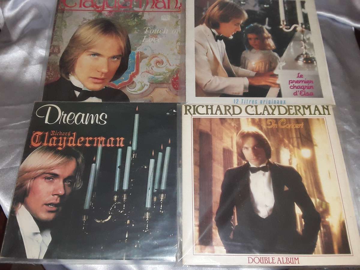 (4 Records)  - Richard Clayderman Double LP: Richard Clayderman in Concert