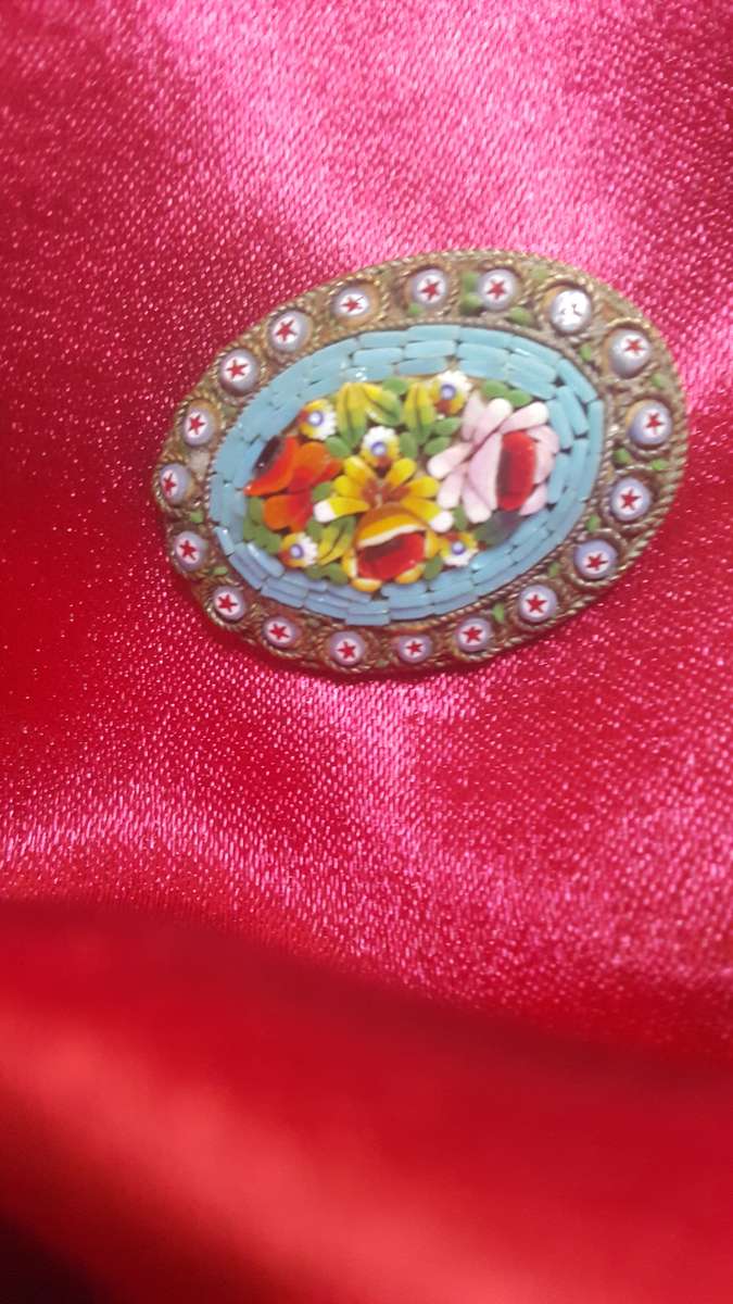MICRO MOSAIC BROOCH