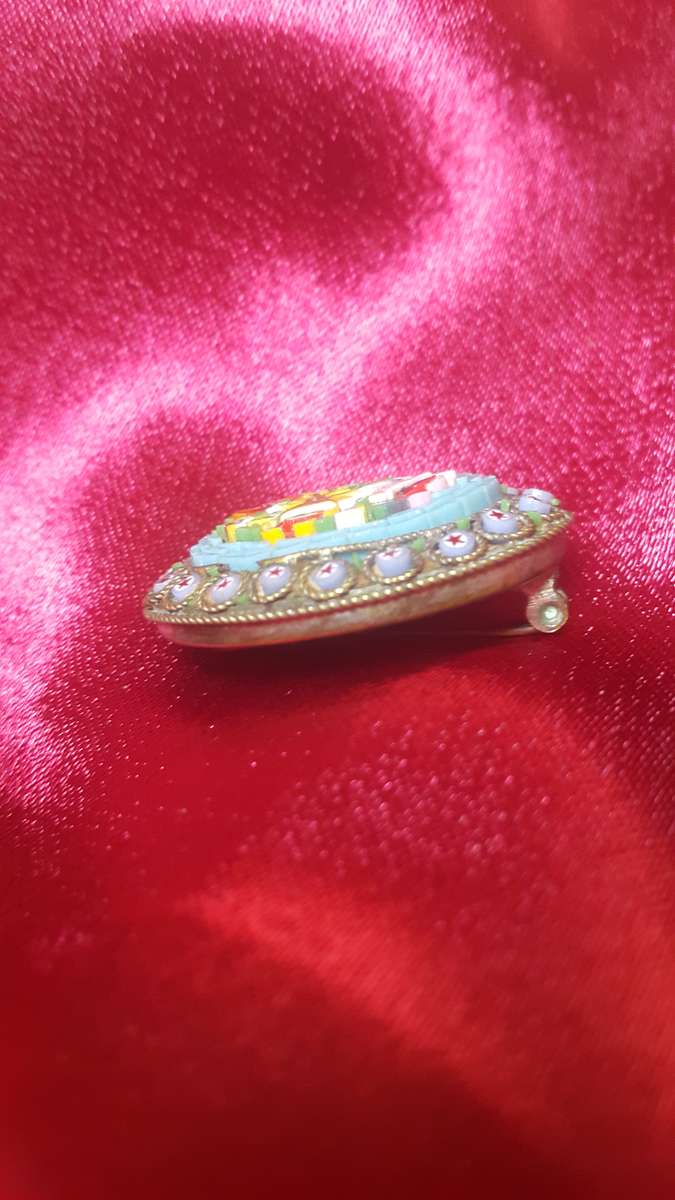MICRO MOSAIC BROOCH