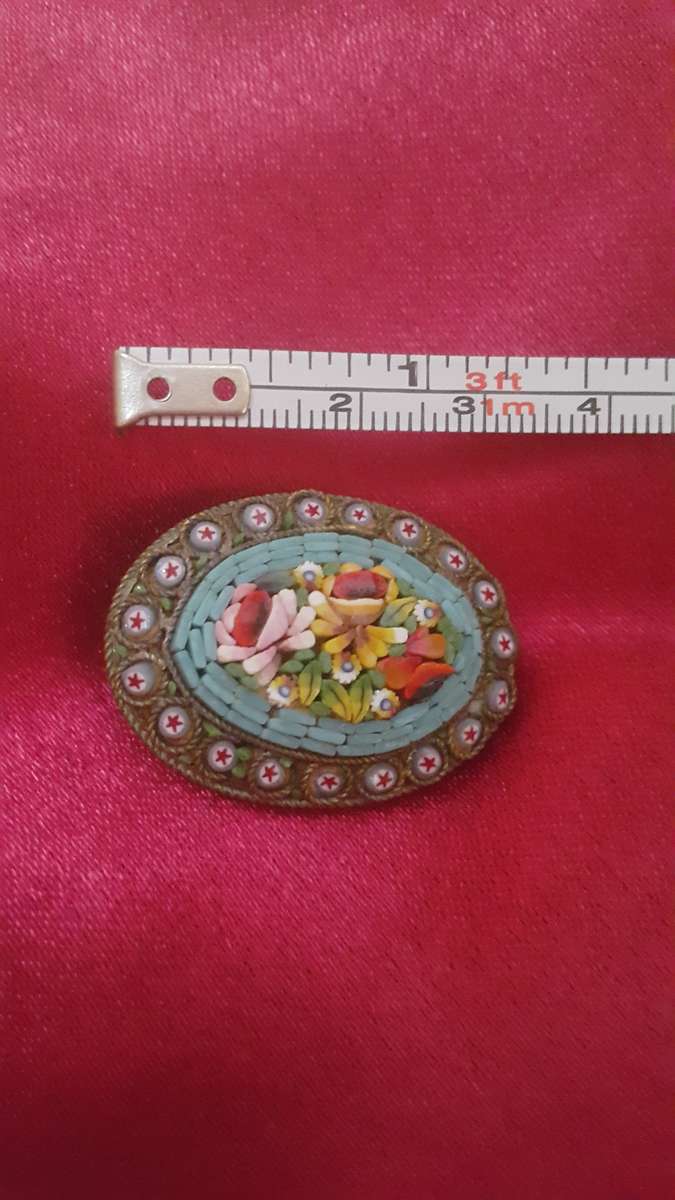 MICRO MOSAIC BROOCH