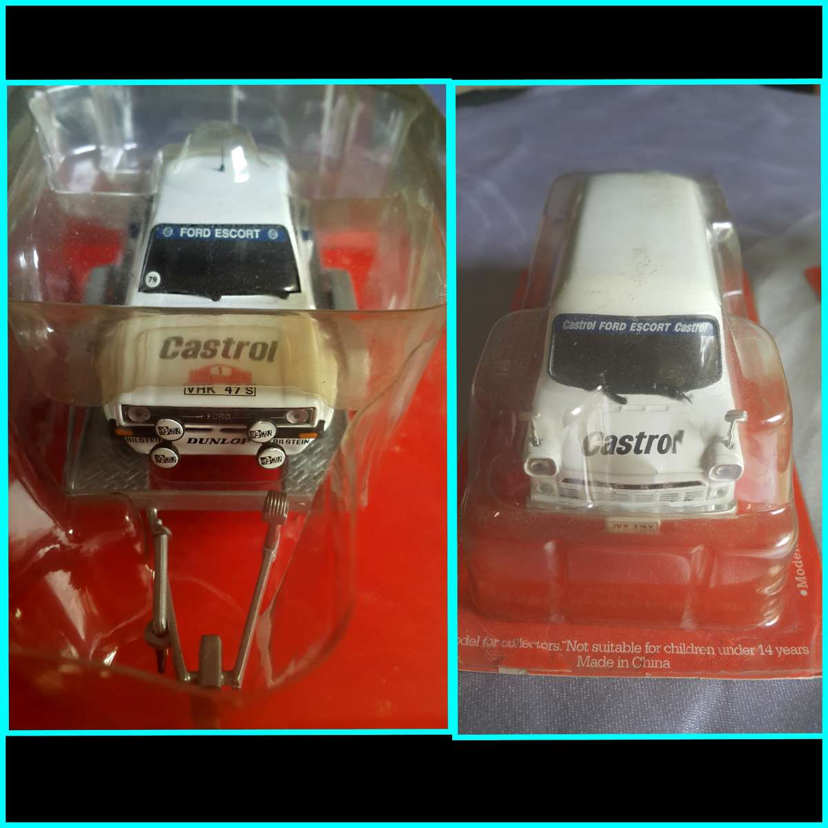 Rally car on trailer plus Ford custom panel van - Rally Monte Carlo - 1979