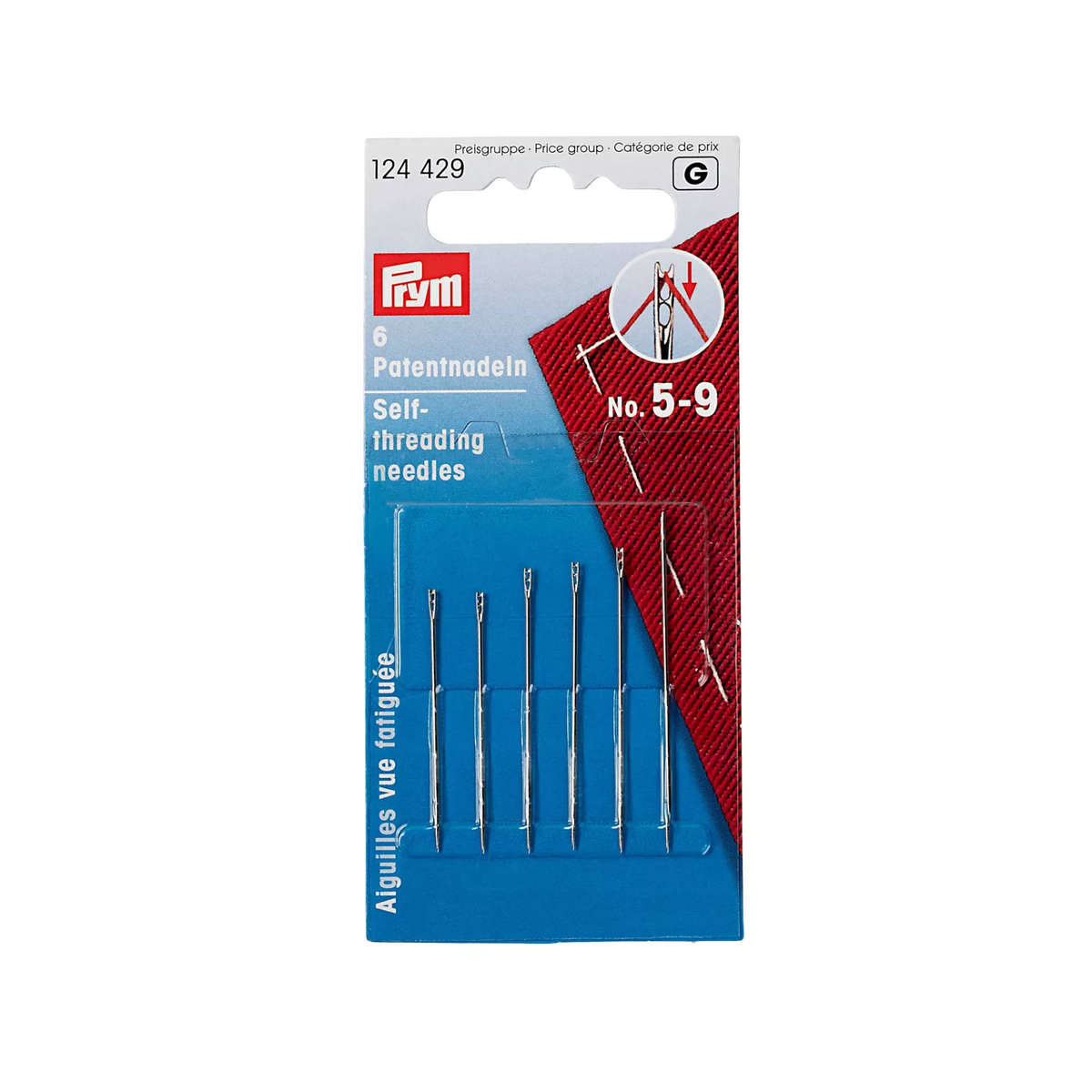 Prym Self-threading needles, No. 5-9