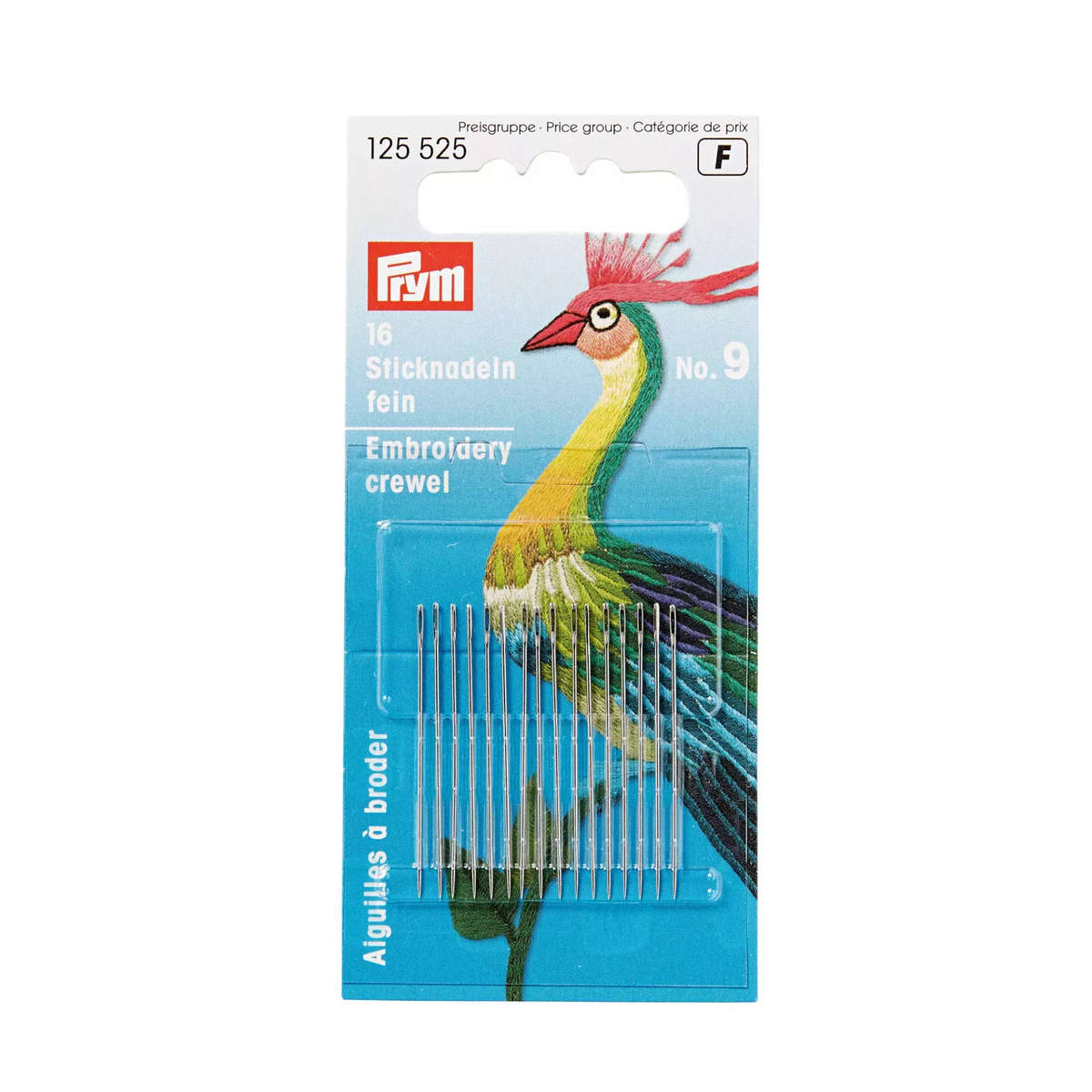 Prym Crewel needles, No. 9, 0.60 x 35mm