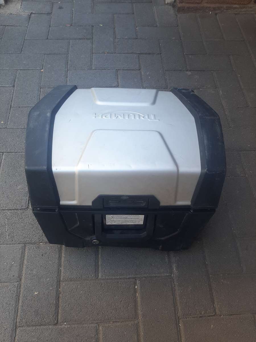 Truimph motorcycle top box