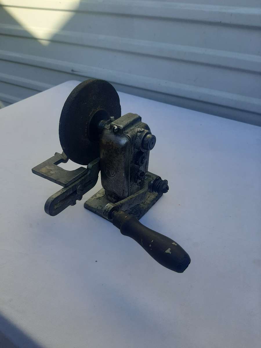 Vintage drill sharpener