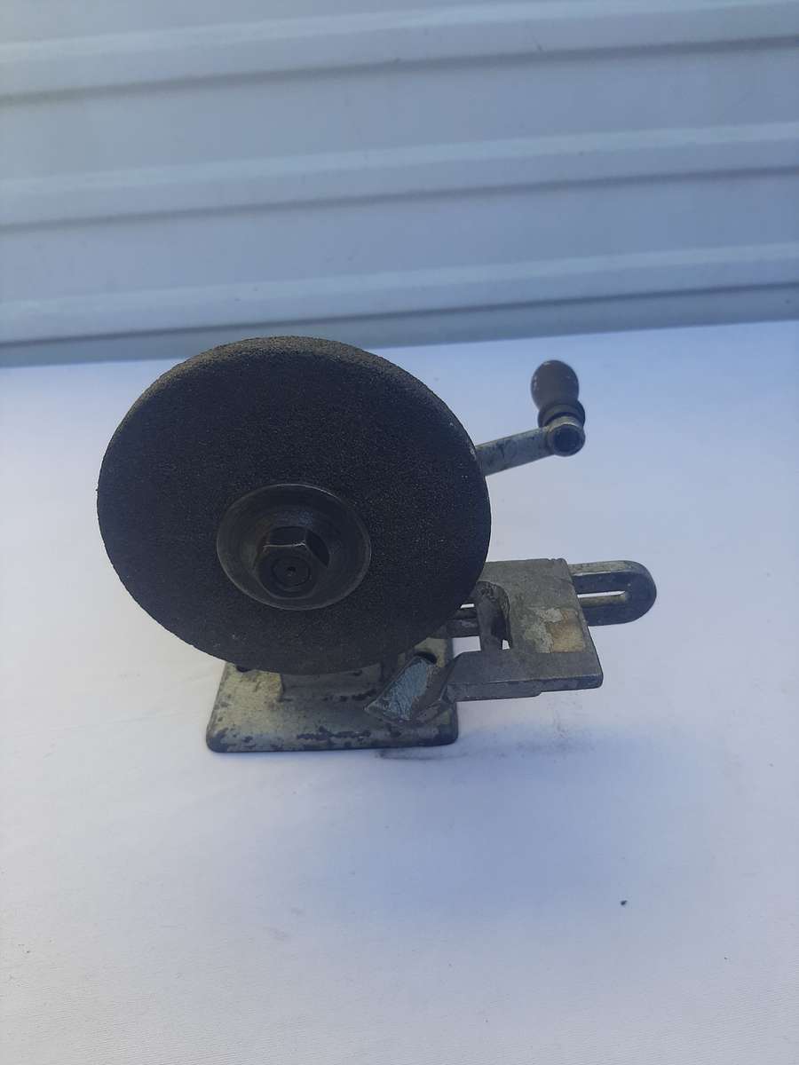 Vintage drill sharpener