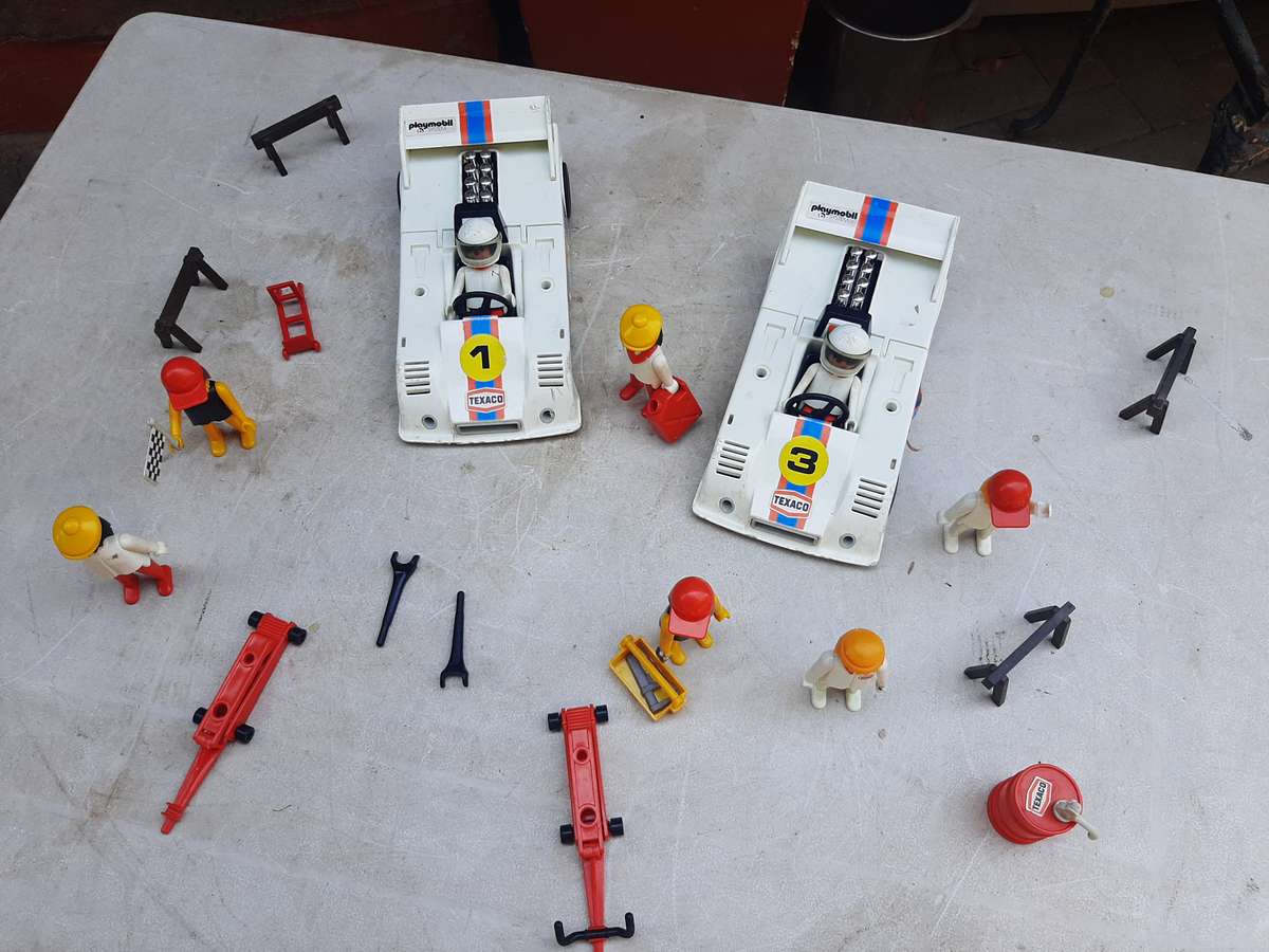 Vintage playmobil racing car
