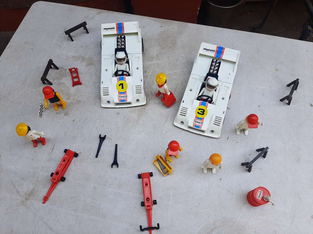 Vintage playmobil racing car