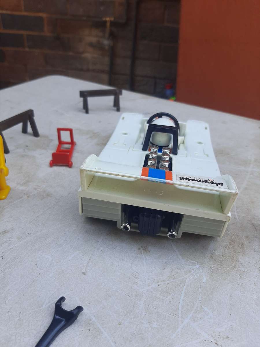 Vintage playmobil racing car