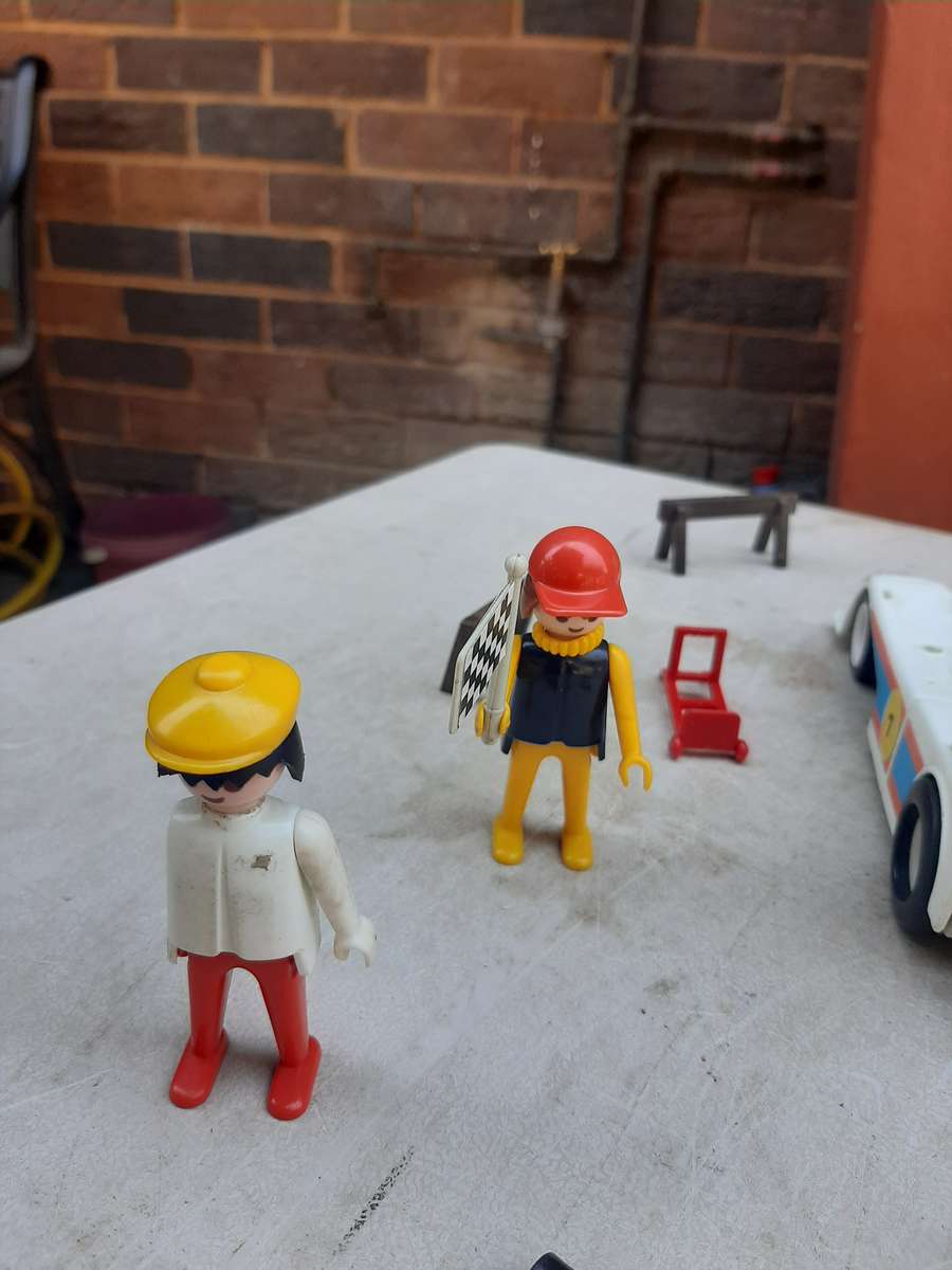 Vintage playmobil racing car
