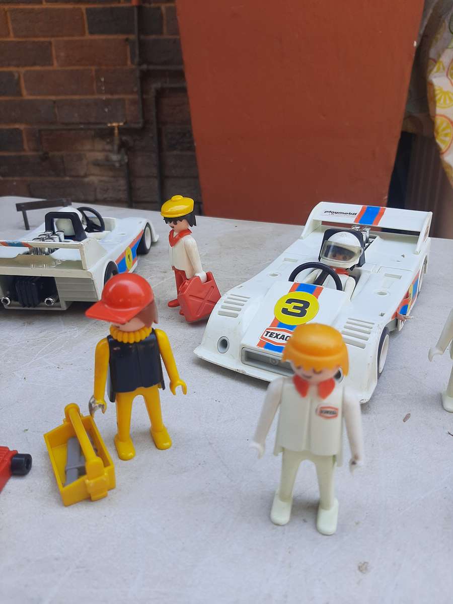 Vintage playmobil racing car