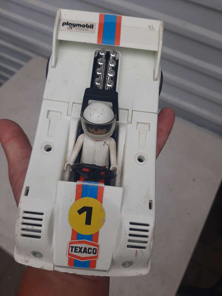 Vintage playmobil racing car