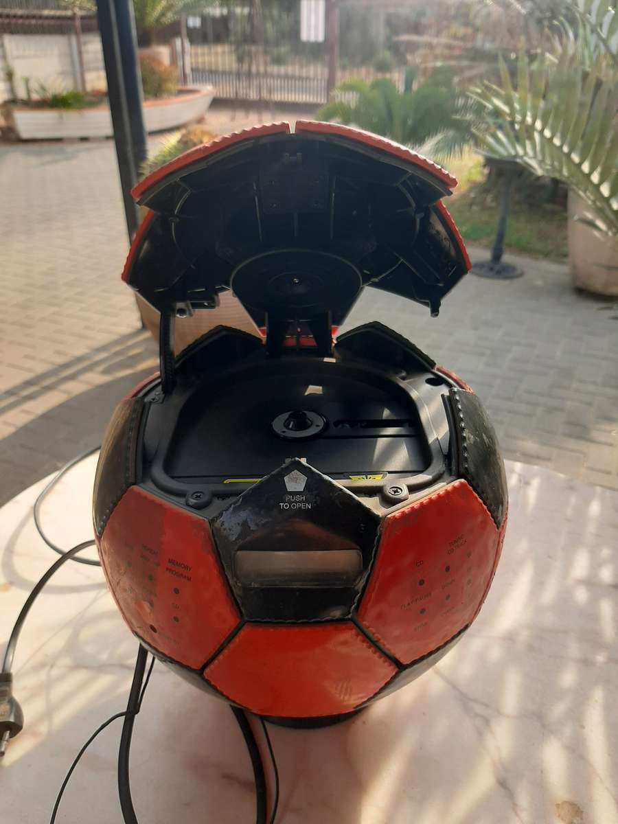 Coca-Cola soccer ball radio and cd player