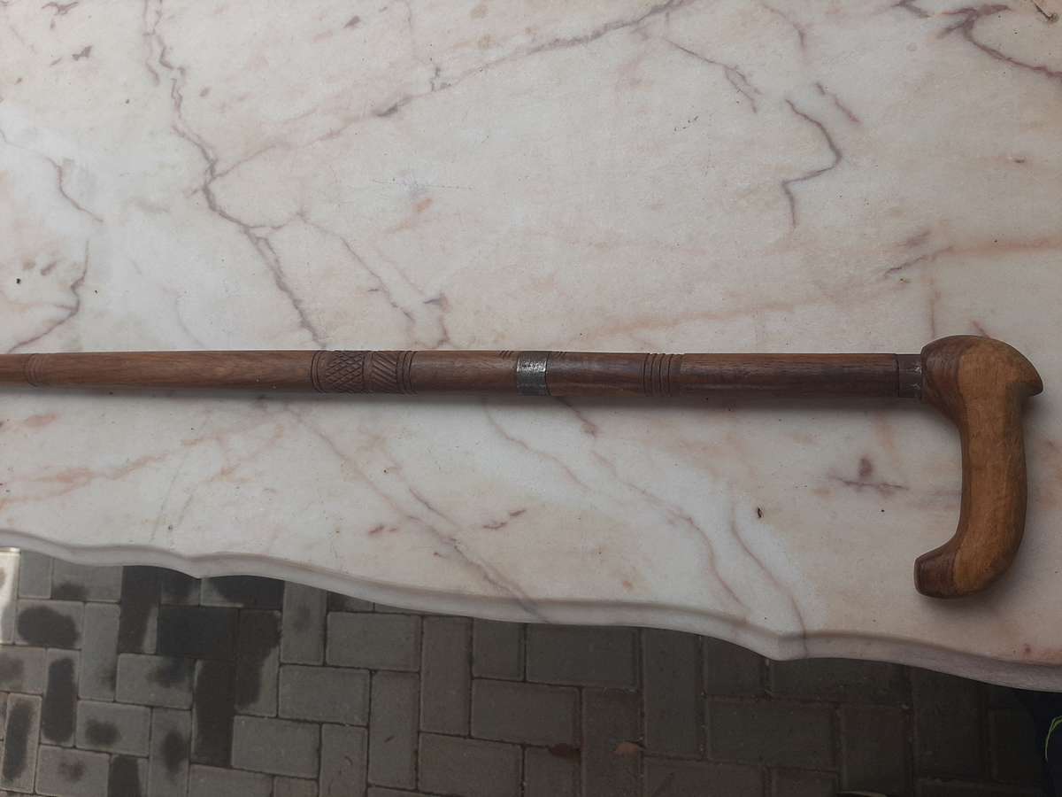 Vintage cane sword and walking stick