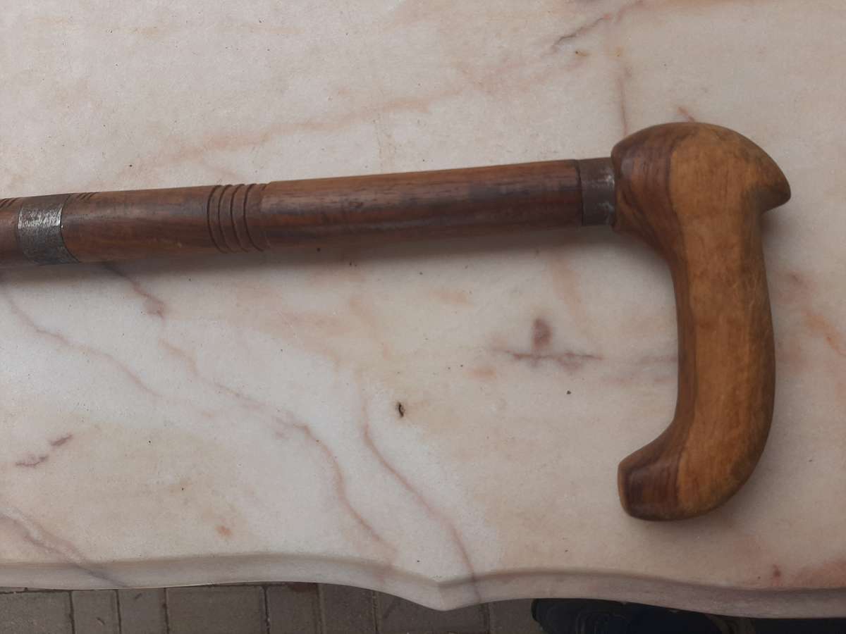 Vintage cane sword and walking stick