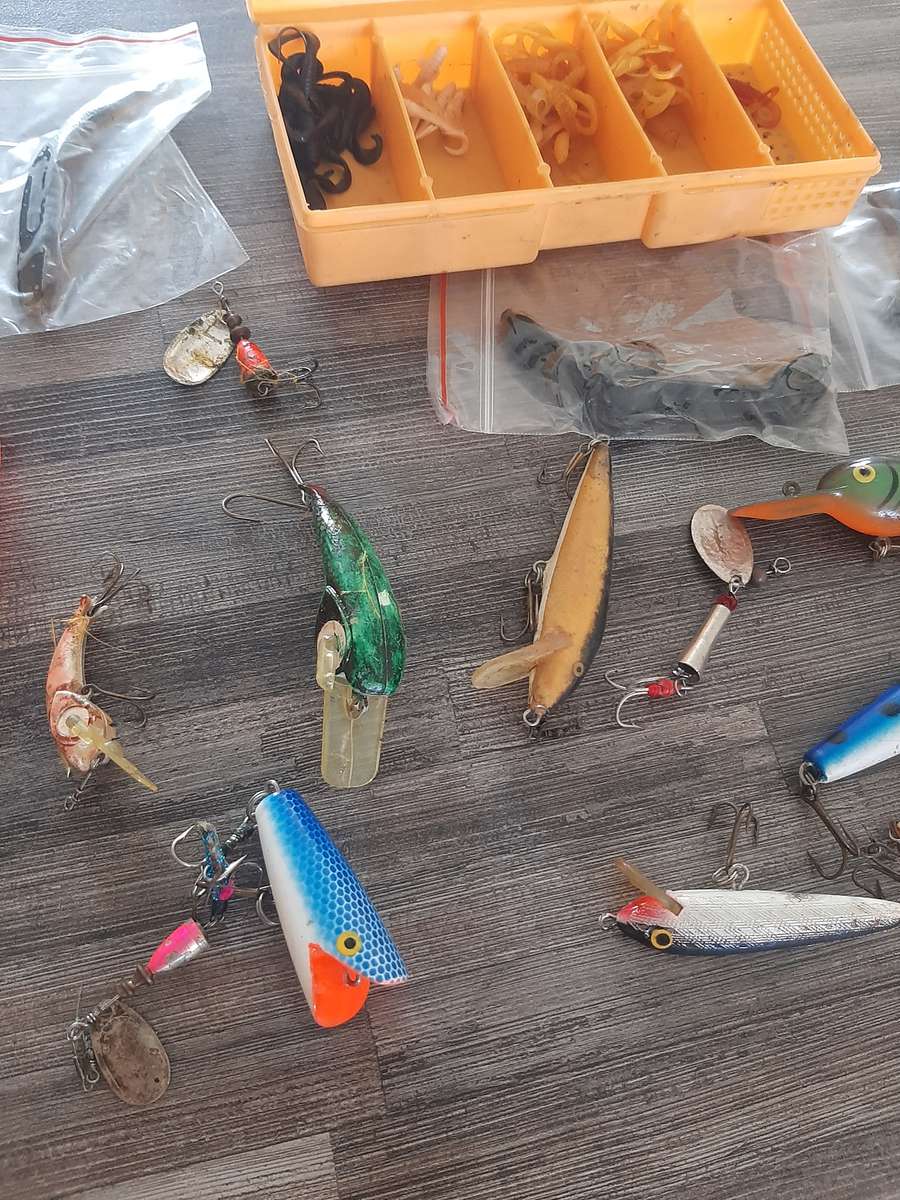 Assorted fishing lures